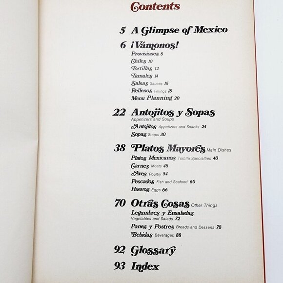 Vintage Better Homes & Gardens Mexican Cookbook Hardcover 1977 recipes - Picture 5 of 6